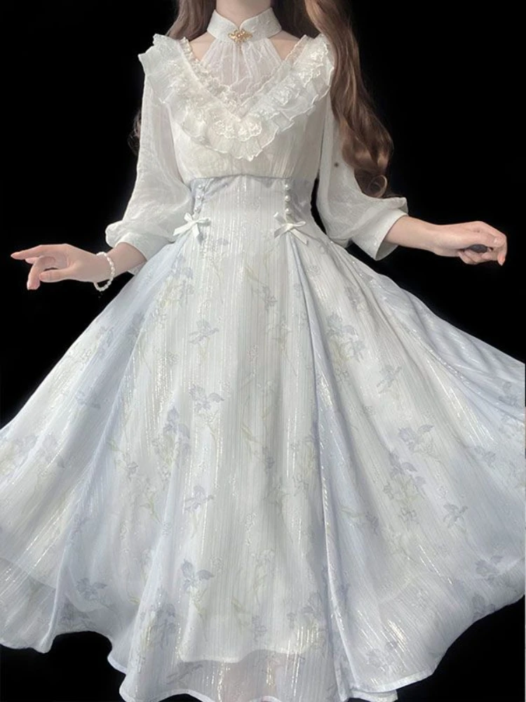 Женское Цветочное Платье Лолит – обзор и цена French Vintage Floral Midi Dress