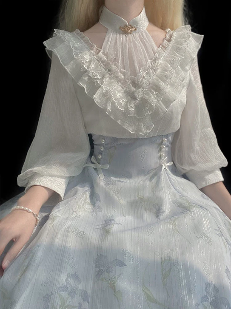Женское Цветочное Платье Лолит – обзор и цена French Vintage Floral Midi Dress