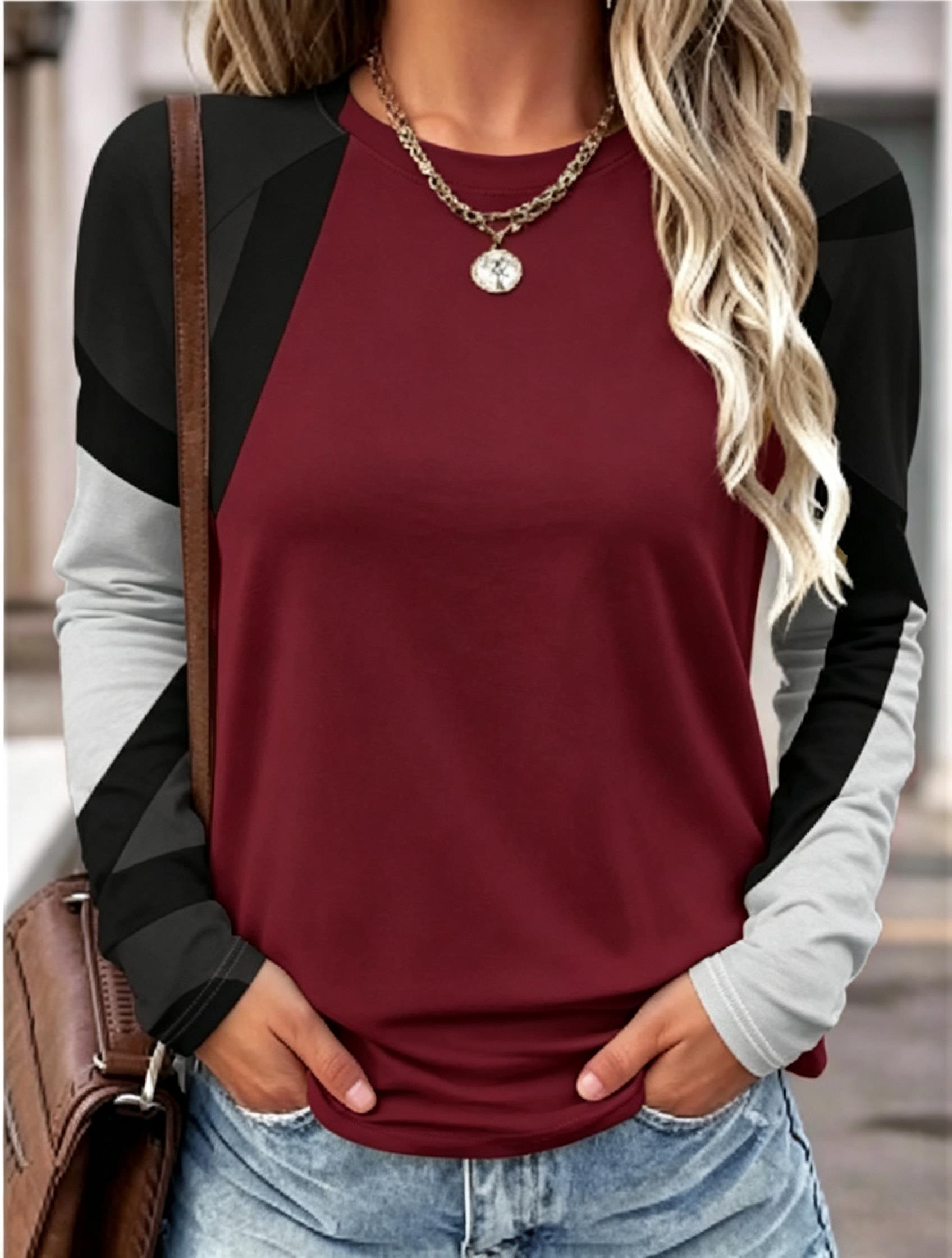 Женская футболка с длинным рук – обзор и цена Blouses