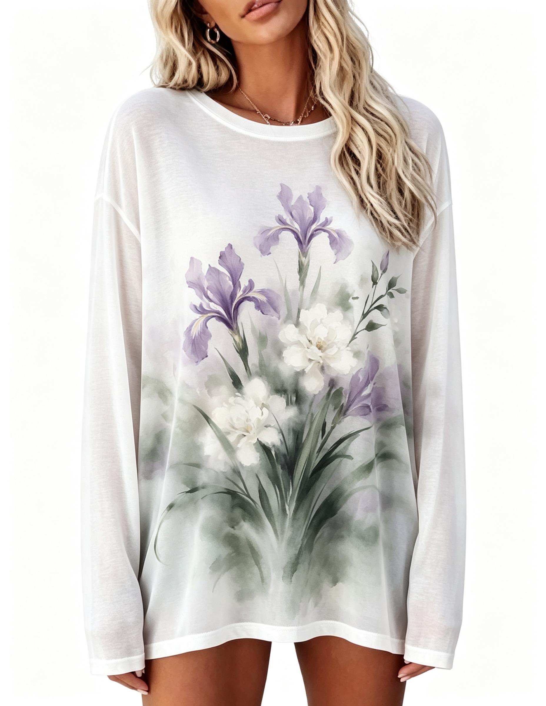 Женская футболка с длинным рук – обзор и цена Blouses