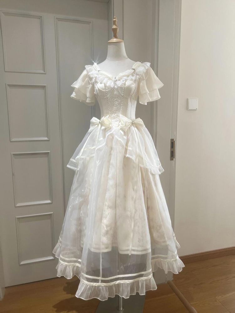 Милое винтажное платье с банто – обзор и цена French Vintage Floral Midi Dress