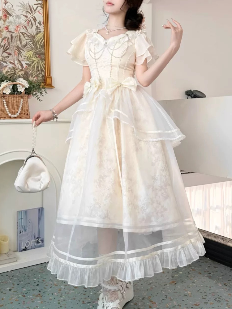 Милое винтажное платье с банто – обзор и цена French Vintage Floral Midi Dress