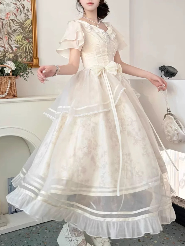 Милое винтажное платье с банто – обзор и цена French Vintage Floral Midi Dress