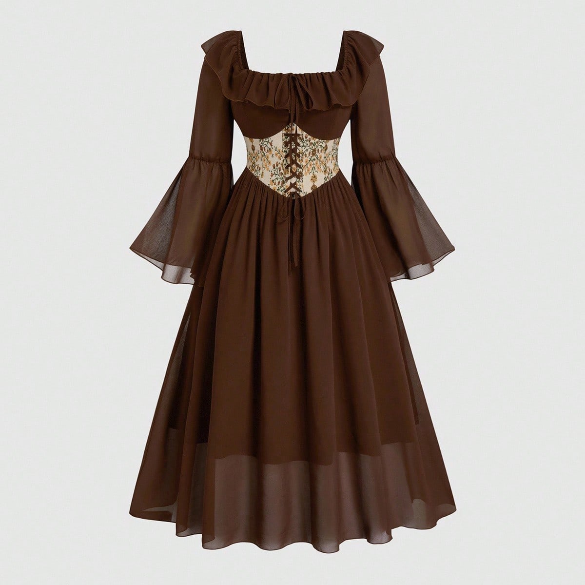 Женское винтажное платье в вик – обзор и цена French Vintage Floral Midi Dress