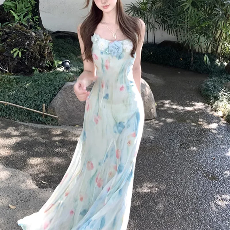 Kawaii Sweet Y2k японское плат – обзор и цена French Vintage Floral Midi Dress
