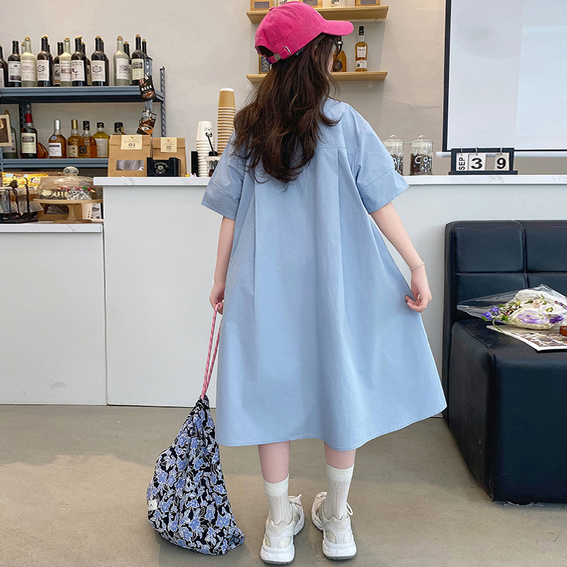 Корейская детская одежда, плат – обзор и цена Korean Style A Line Shirt Dress